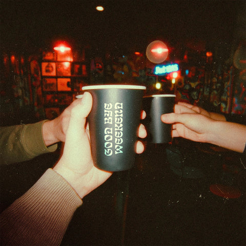 Vaso negro compostable