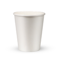 Vaso blanco compostable