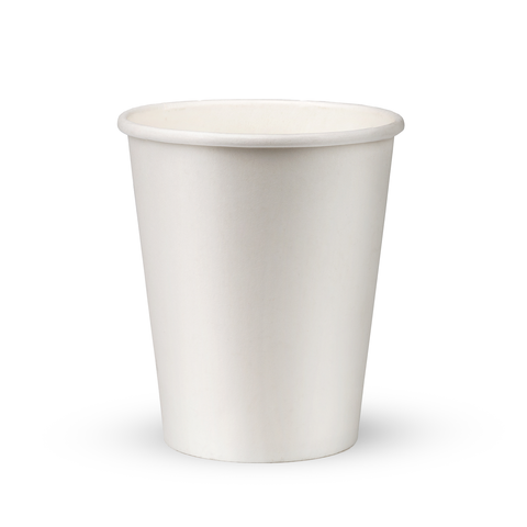 Vaso blanco compostable